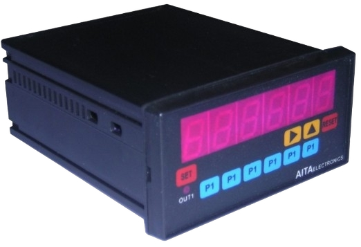 AITA Electronics PRE701 - Contaimpulsi e Temporizzatore Programmabile a Microcontrollore - Doppia Funzione - Montaggio a Pannello