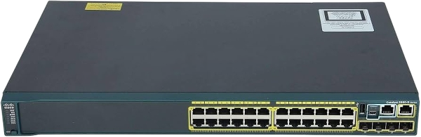Cisco Catalyst WS-C2960S-24TS-L Ethernet Switch - 24 Port - 5 Slot - 24 x 10/100/1000, Base-T - 4 x SFP (Mini-GBIC) 1 x Stacking Module Slot Non-POE